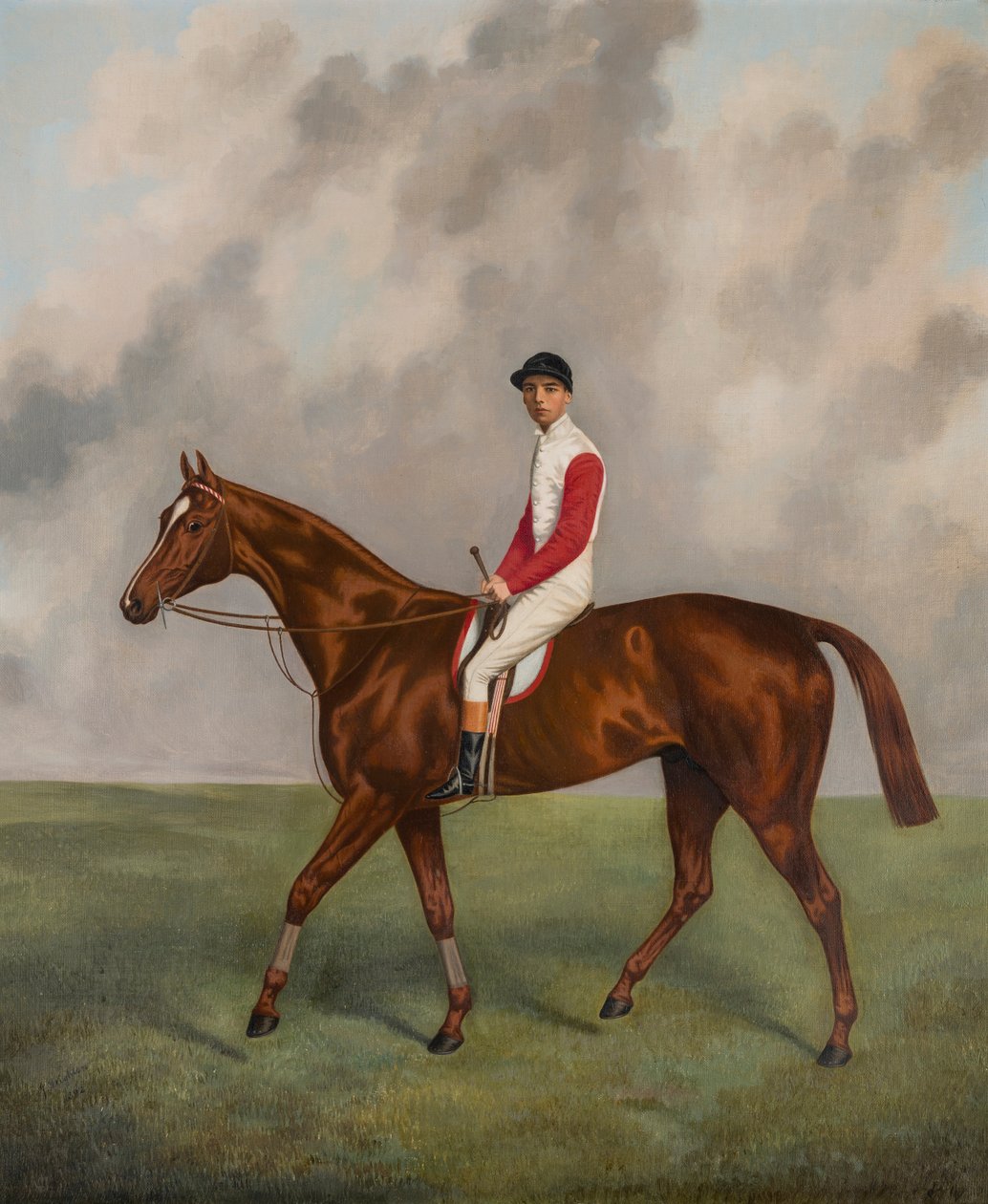 Sir Hugo-vinnare av 1892 års Derby, ca 1892 (olja på duk) av Joshua Dighton