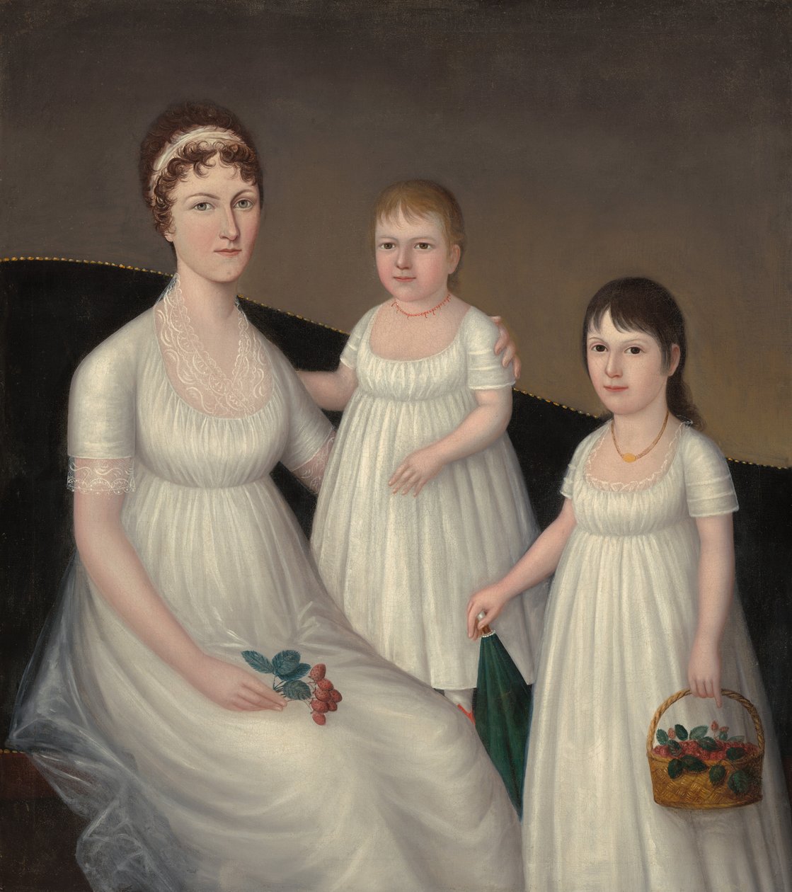 Grace Allison McCurdy (Mrs Hugh McCurdy) och hennes döttrar, Mary Jane och Letitia Grace av Joshua Johnson
