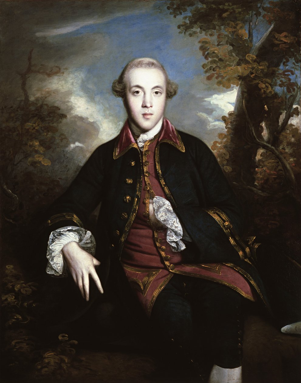 Charles Brandling (olja på duk) av Joshua Reynolds