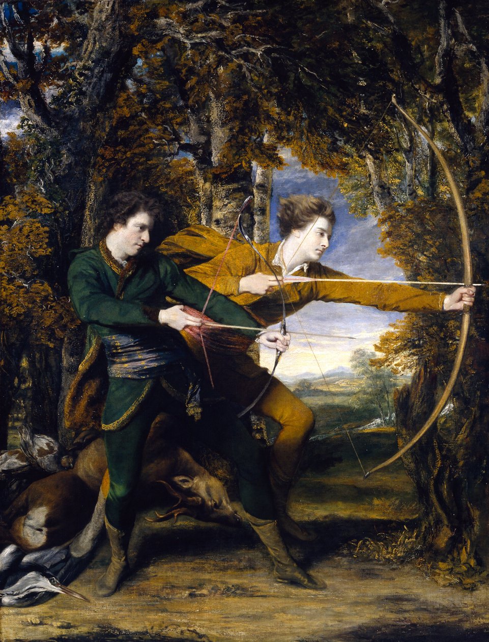 Överste Acland och lord Sydney: bågskyttarna av Joshua Reynolds