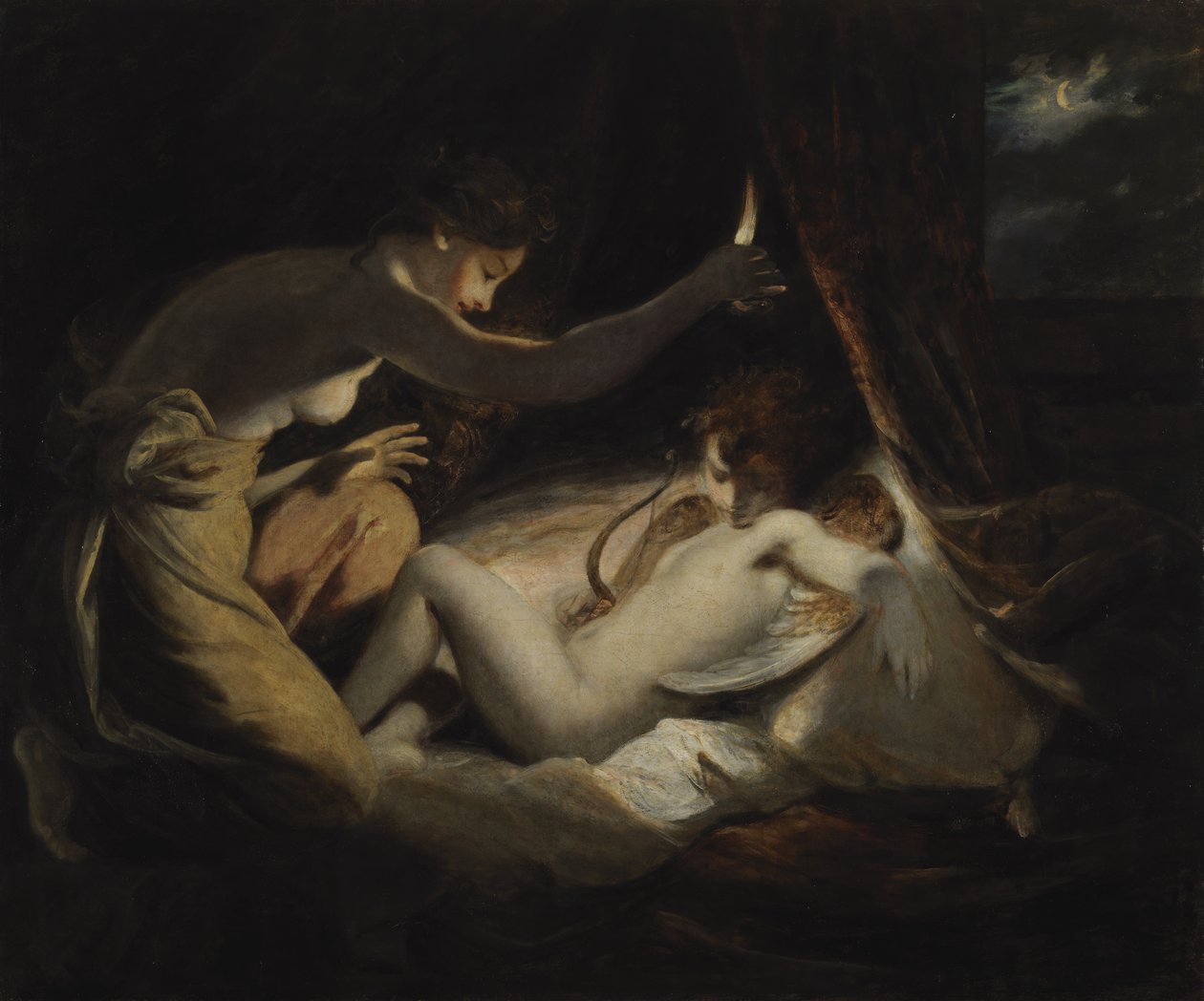 Amor och psyke, ca 1789 av Joshua Reynolds