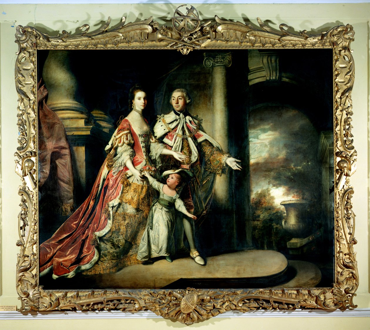 Earl och grevinna av Mexborough, med sin son Lord Pollington av Joshua Reynolds