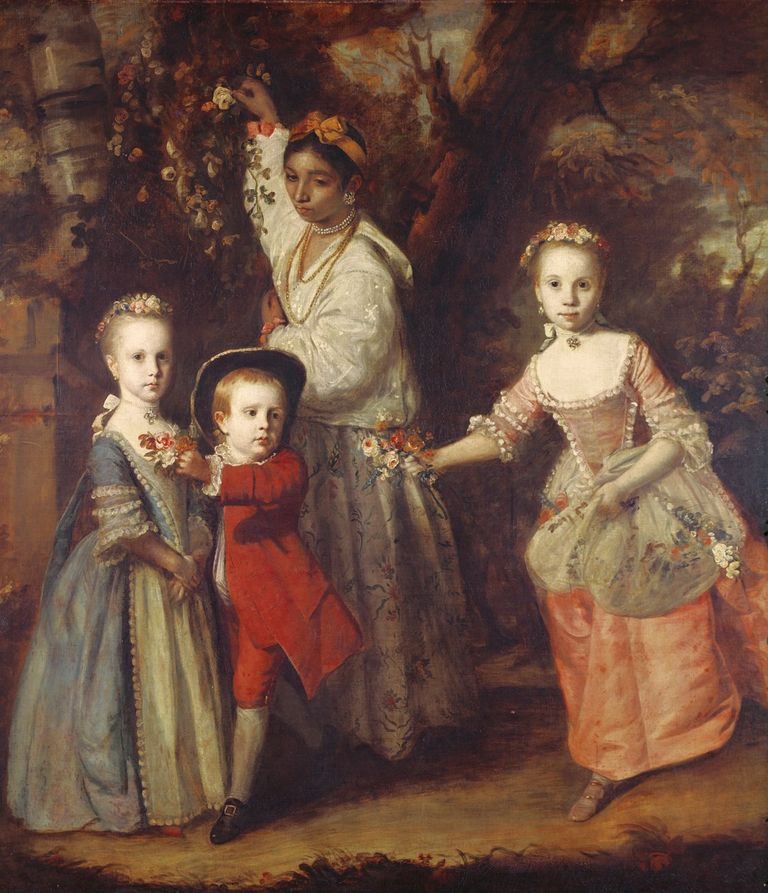 Edward Holden Cruttendens barn med sin indiska Ayah, 1759-1763 av Joshua Reynolds