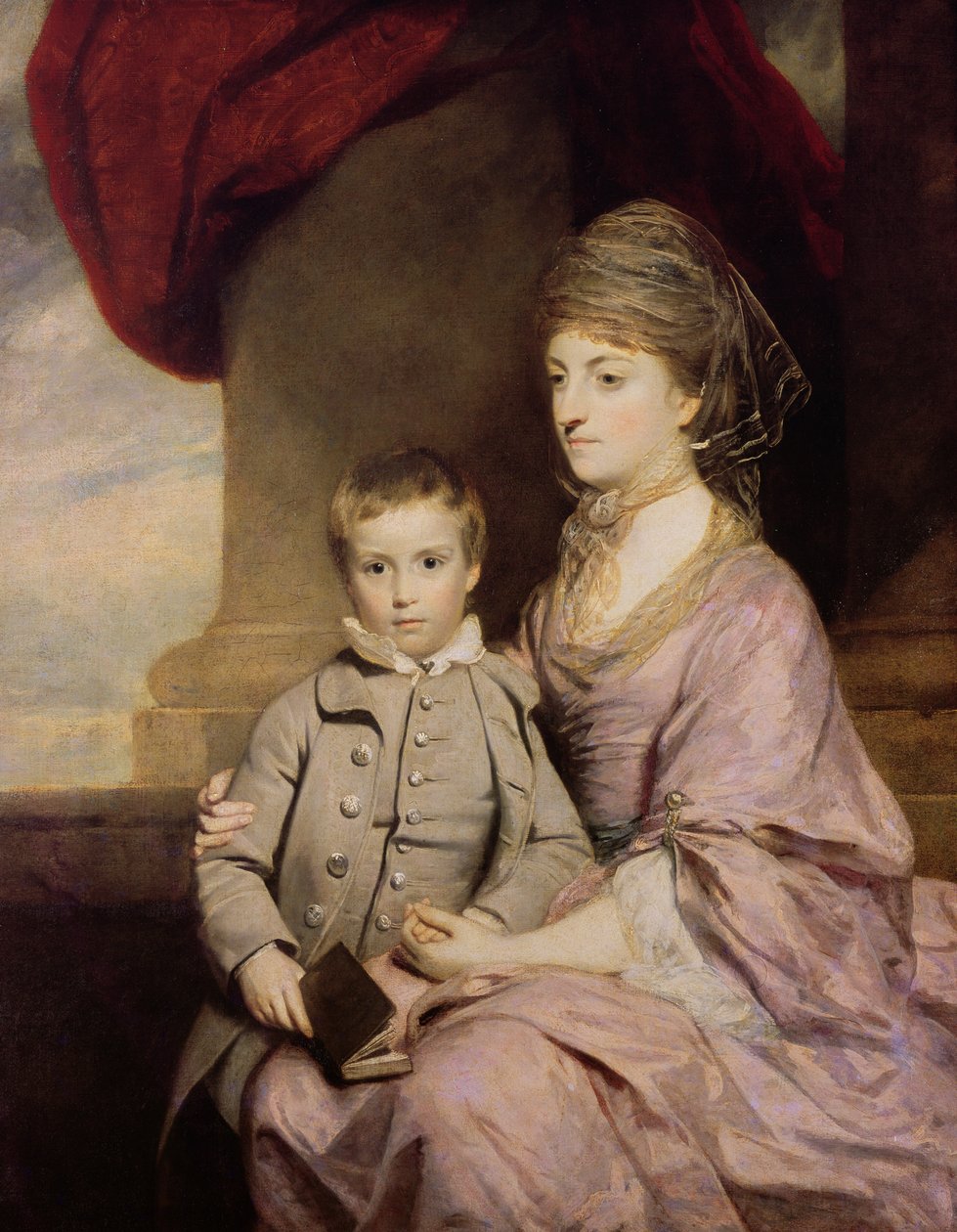 Elizabeth Herbert, grevinna av Pembroke (1737-1831) och hennes son George, Lord Herbert (1759-1827) 1764-67 av Joshua Reynolds