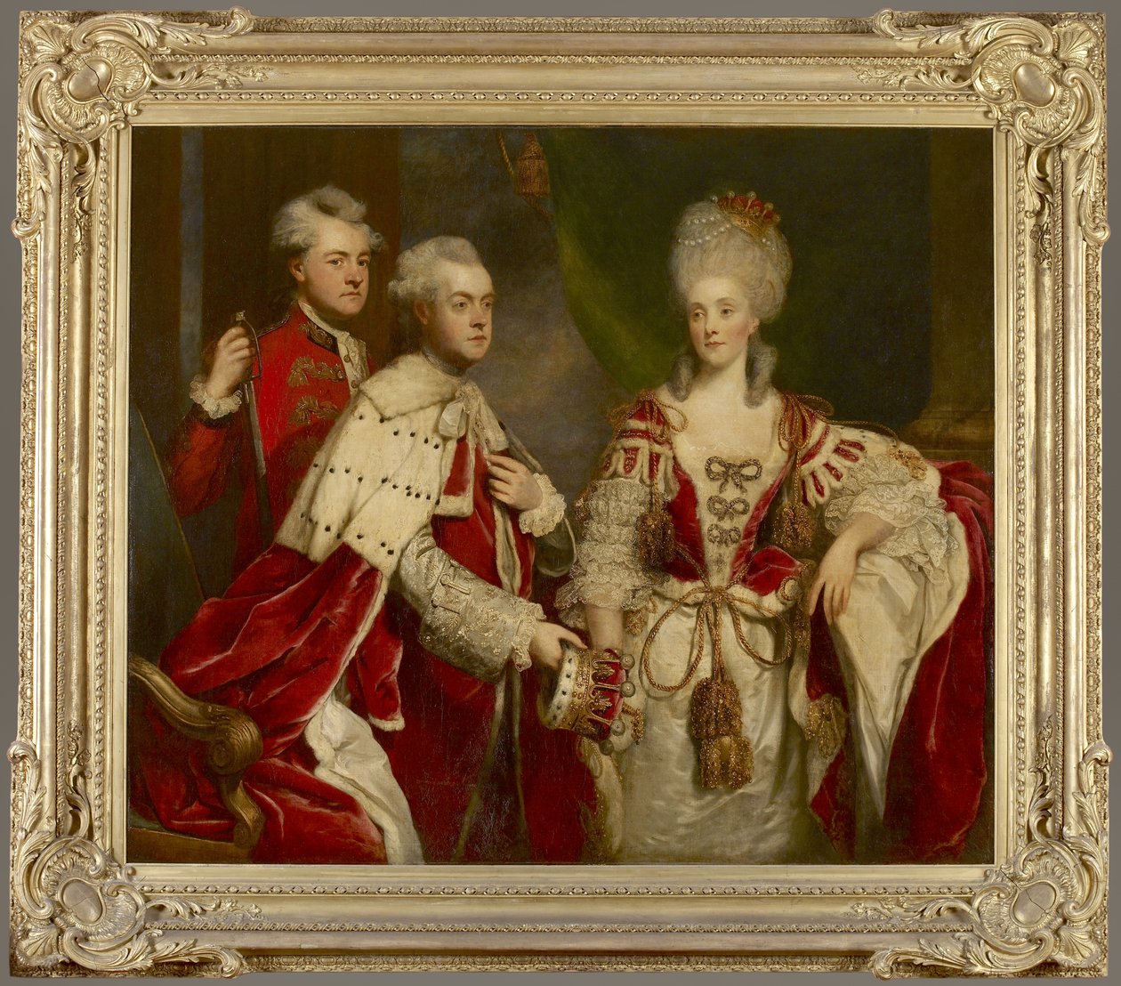 George, 2:a Earl Harcourt, hans hustru Elizabeth och bror William, 1780 av Joshua Reynolds