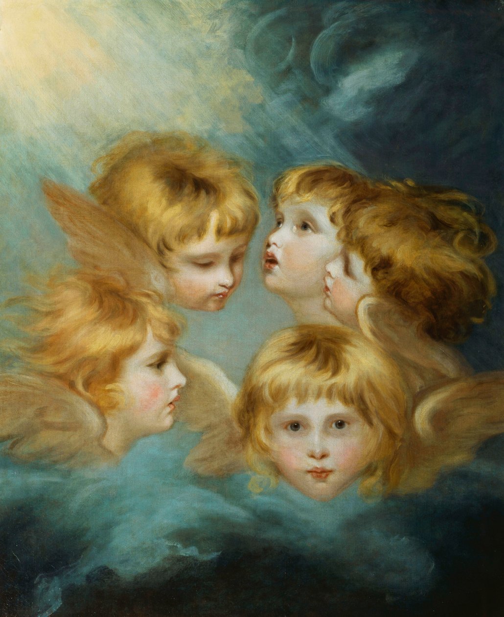 Heads of Angels - Porträtt av fröken Francis Isabel Ker Gorden, av Joshua Reynolds