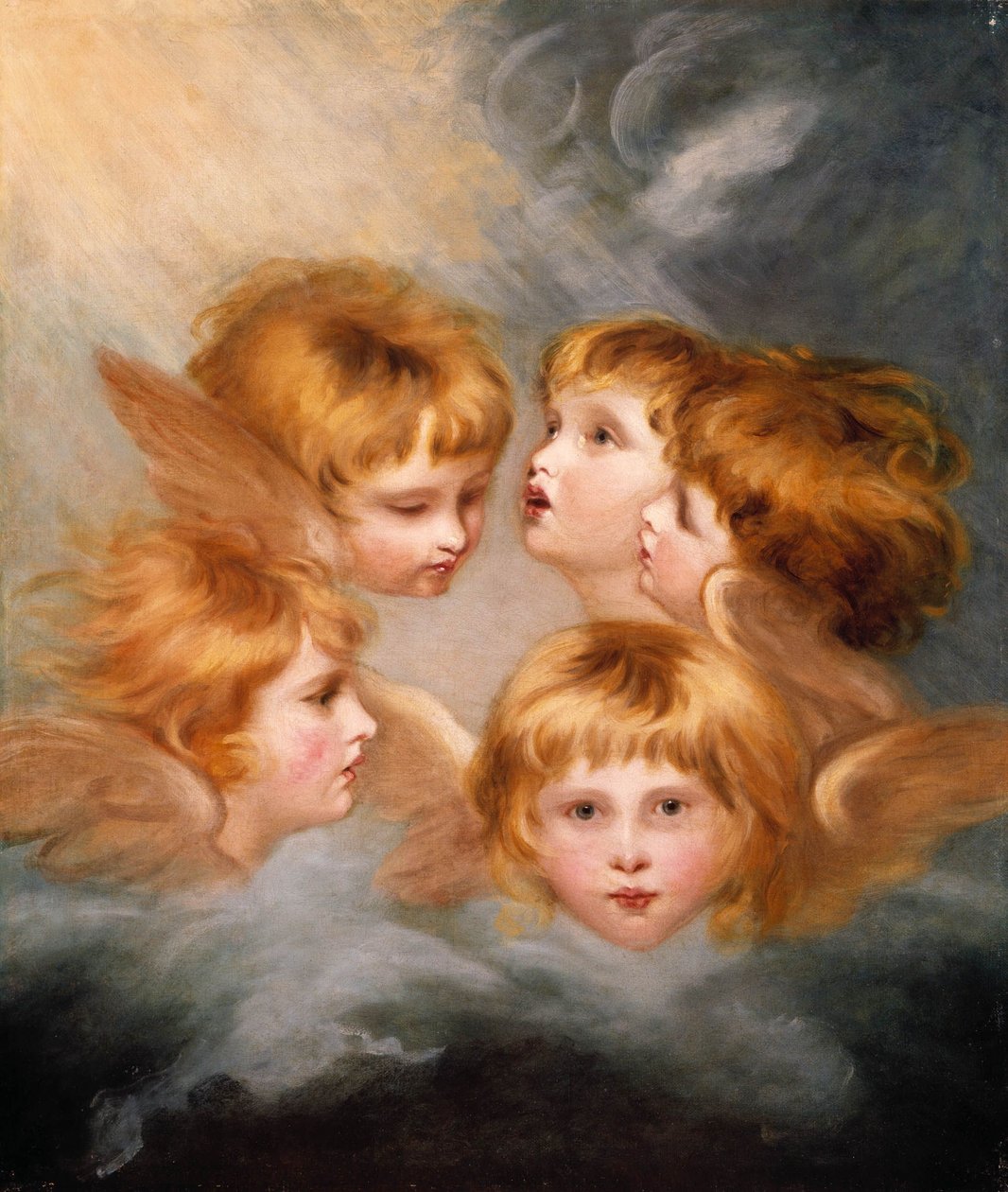 Änglarnas huvuden: Miss Frances Gordon av Joshua Reynolds