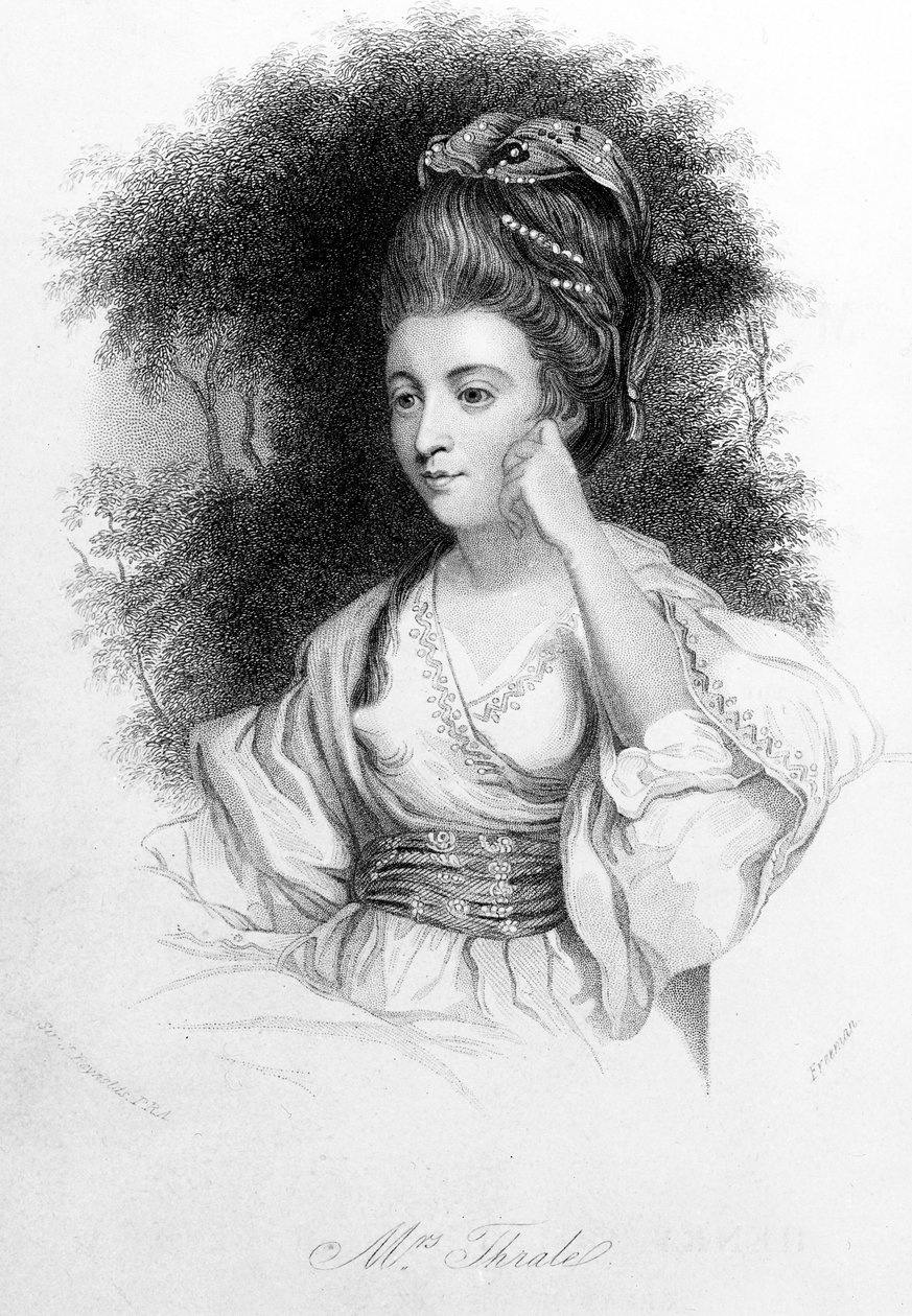 Hester Thrale, graverad av Samuel Freeman, 1842 av Joshua Reynolds