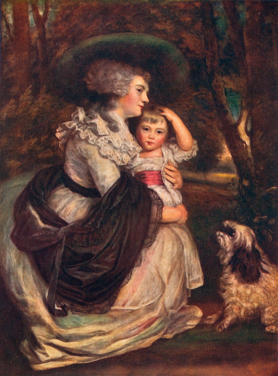 Lavinia, grevinna Spencer 1762-1831, och John Charles Spencer, Viscount Althorp 17821845, 1906 av Joshua Reynolds