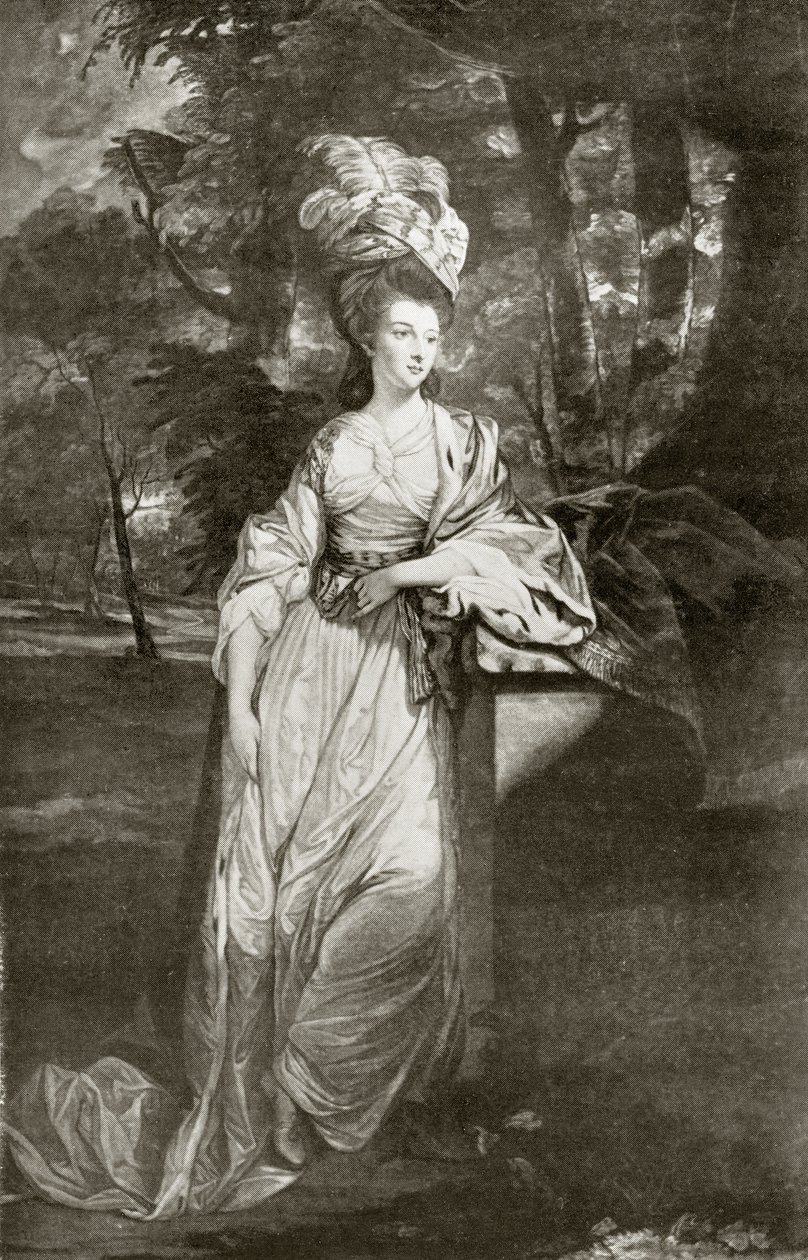 Mary Isabella Somerset, hertiginna av Rutland, graverad av Valentine Green, från 