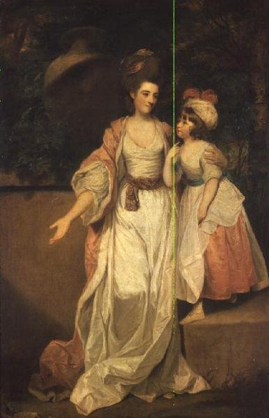 Fru Thomas Jelf Powis och hennes dotter Catherine av Joshua Reynolds