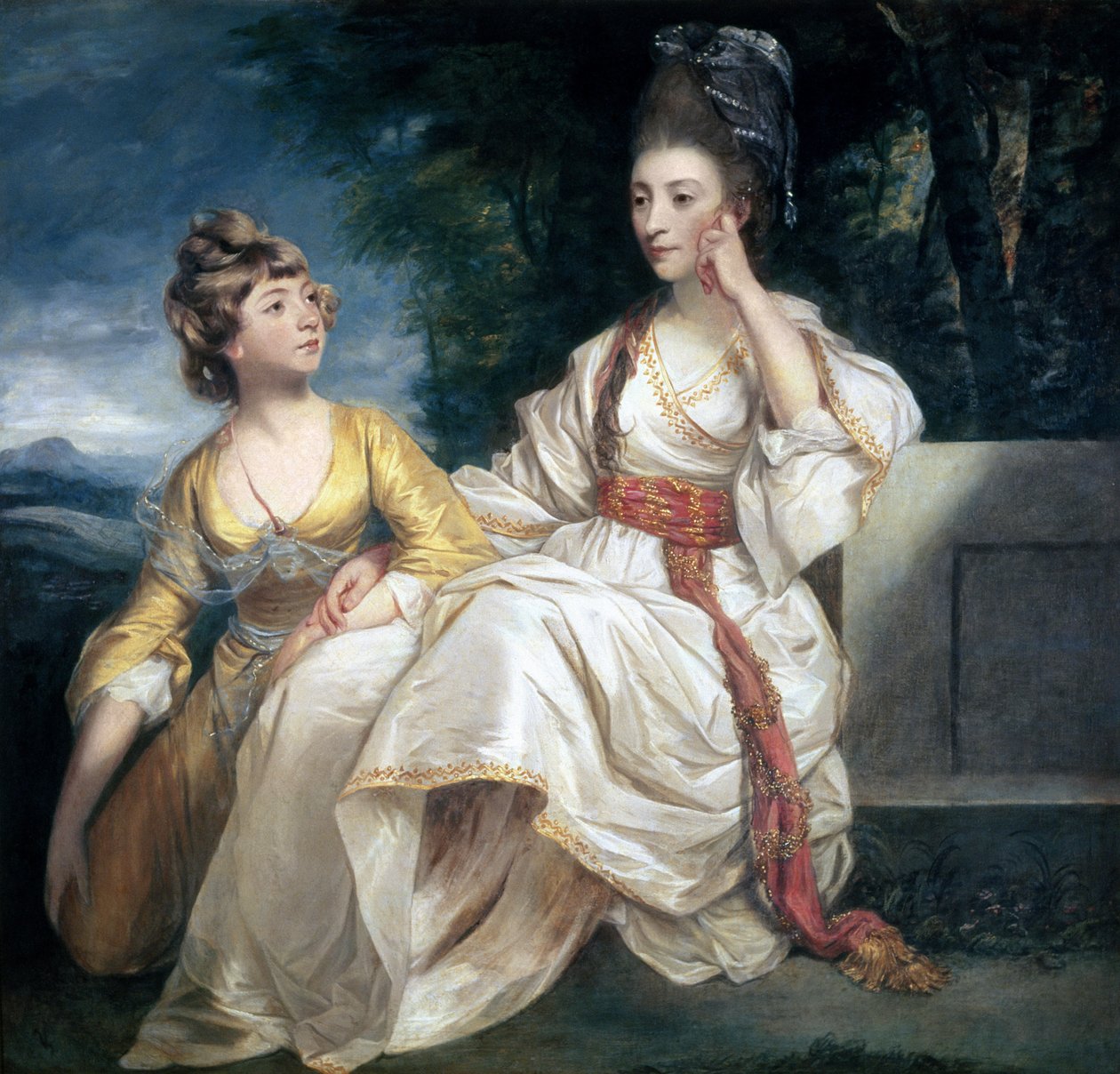 Mrs Thrale och hennes dotter Hester (Queeney) 1777-78 av Joshua Reynolds