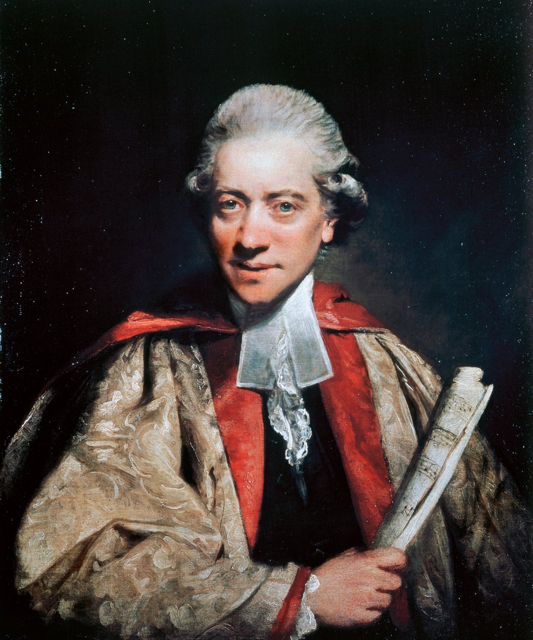 Porträtt av Charles Burney (1726-1814), kompositör, organist och musikhistoriker av Joshua Reynolds