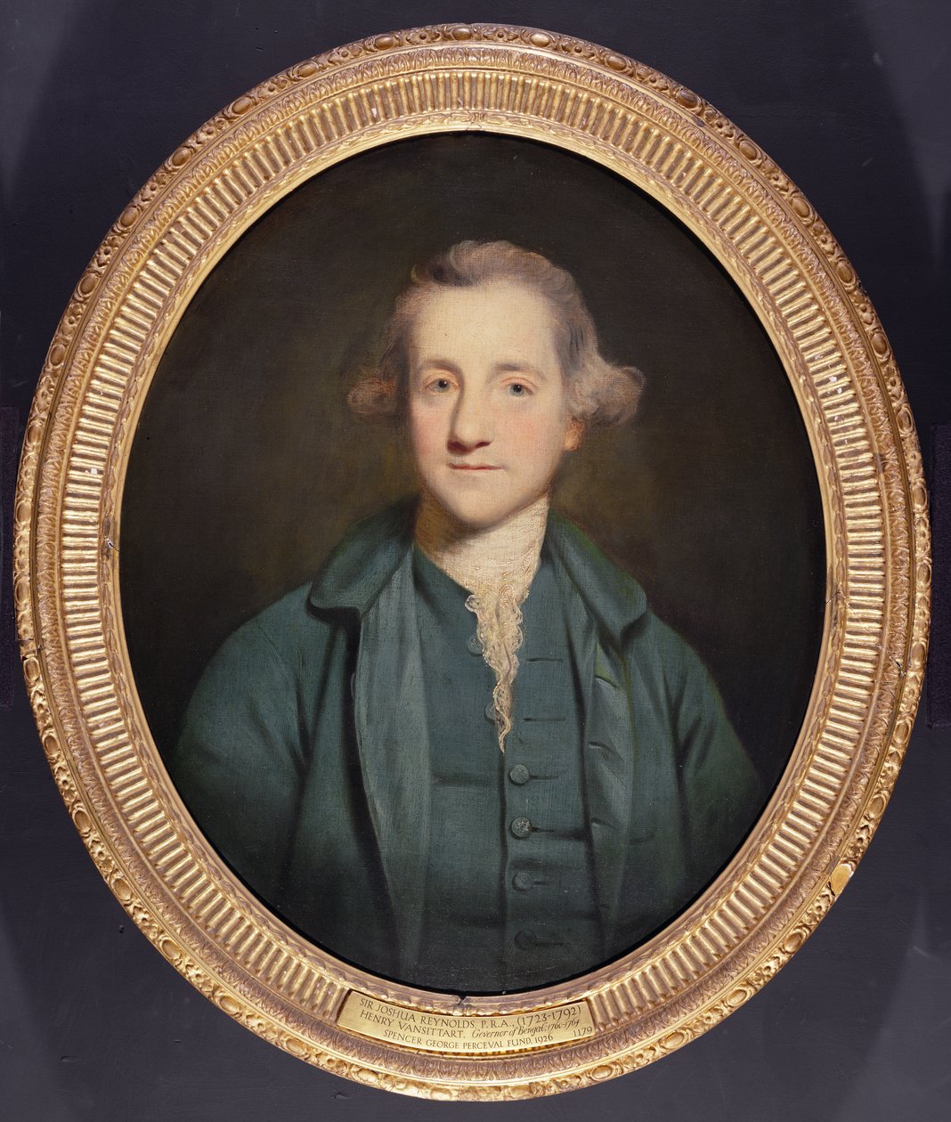 Porträtt av Henry Vansittart, guvernör i Bengal, ca 1751-54 av Joshua Reynolds