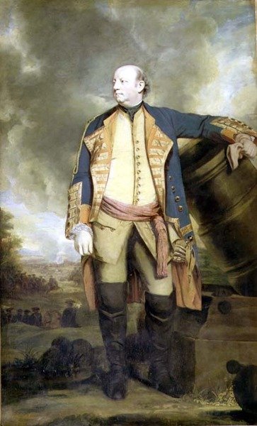 Porträtt av John, markis av Granby i uniform av överste av Royal Regiment of Horse Guards, ca 1770 av Joshua Reynolds