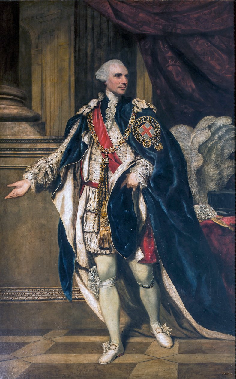 Porträtt av John Stuart, 3:e earlen av Bute (1713-1792) av Joshua Reynolds