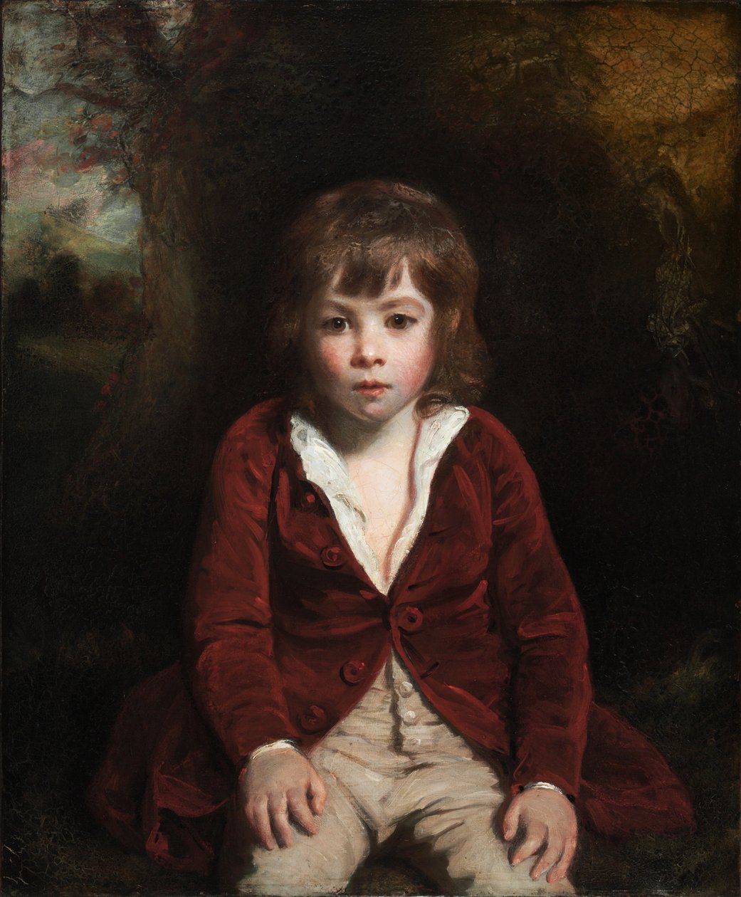 Porträtt av unge Bunbury av Joshua Reynolds