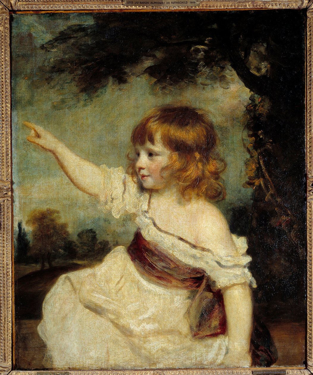 Porträtt av Master Hare (? -1842) dotter till författaren Francis Hare Naylor (1753-1815) Målning av Joshua Reynolds (1723-1792) 1700-talets sön. 0,77x0,63 m av Joshua Reynolds