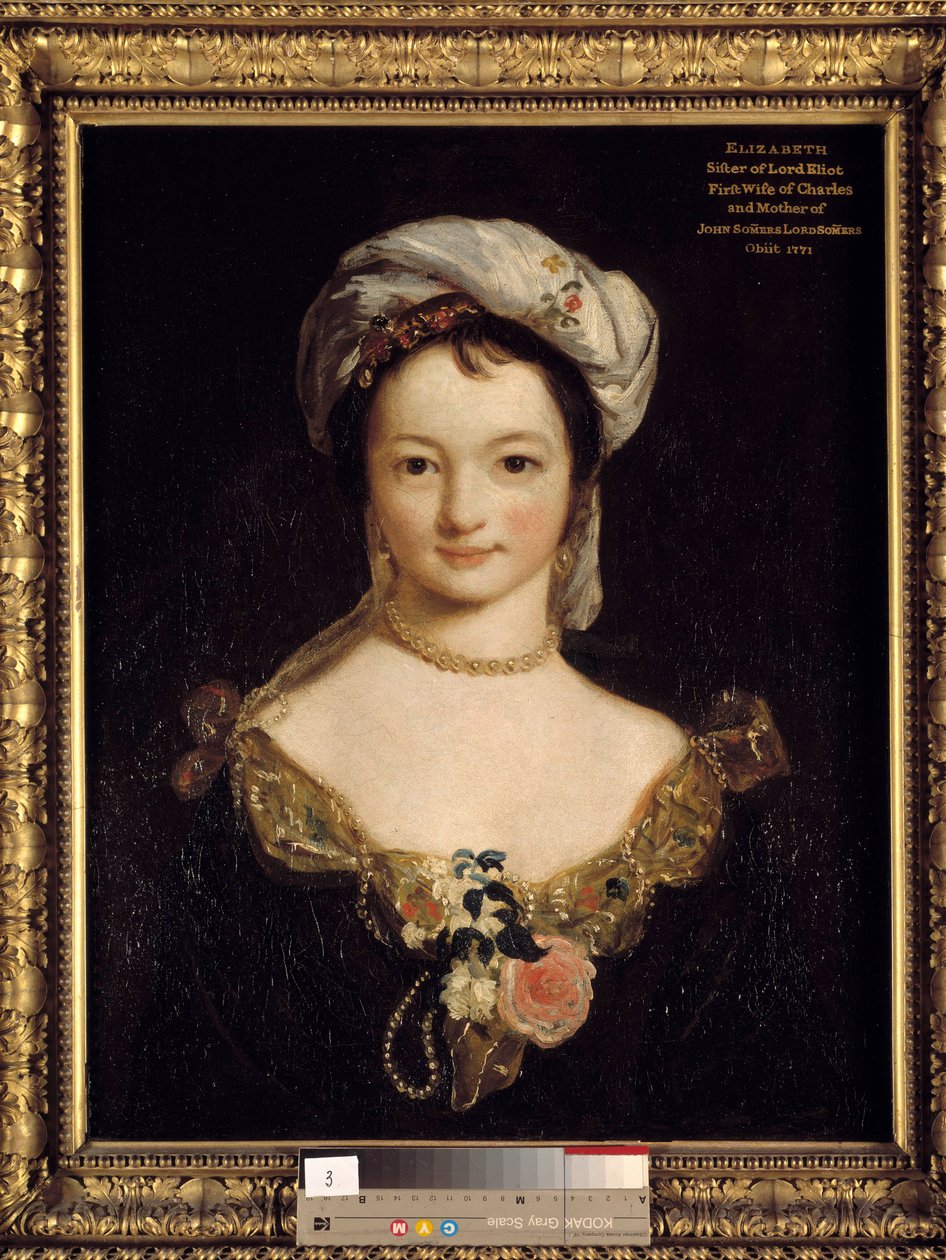Porträtt av Miss Elisabeth Eliot Målning av Joshua Reynolds (1723-1792) av Joshua Reynolds