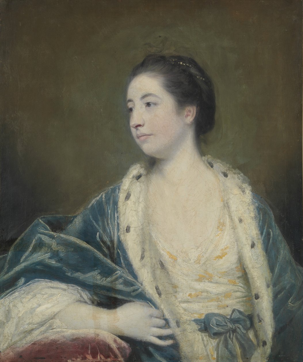 Porträtt av en kvinna. av Joshua Reynolds