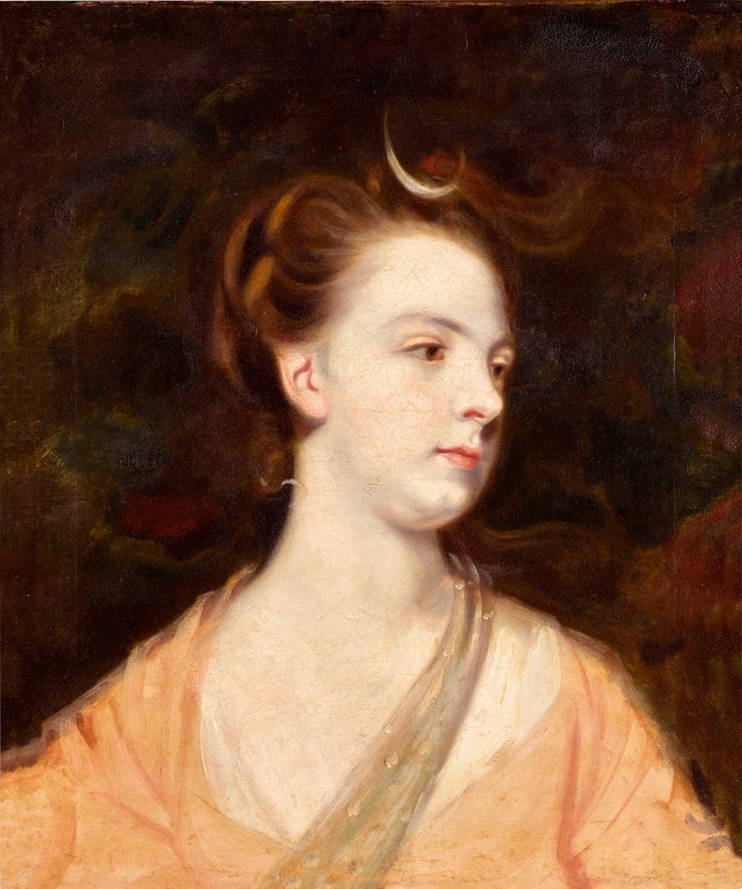 Porträtt av en dam som Diana, möjligen Elizabeth Montagu, hertiginna av Manchester (1741-1832) av Joshua Reynolds