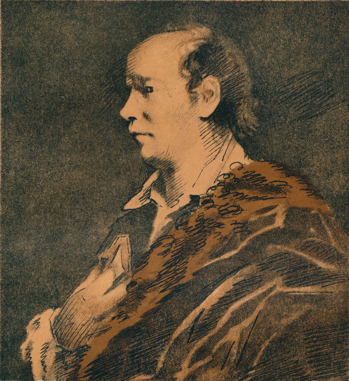 Skiss av Oliver Goldsmith, av Sir Joshua Reynolds, 1769-70, 1906 av Joshua Reynolds