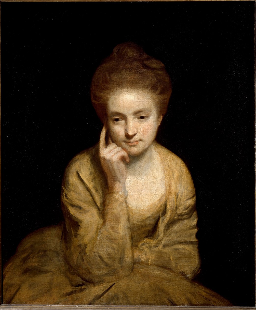 Studie för porträtt av en ung kvinna (målning av Joshua Reynolds