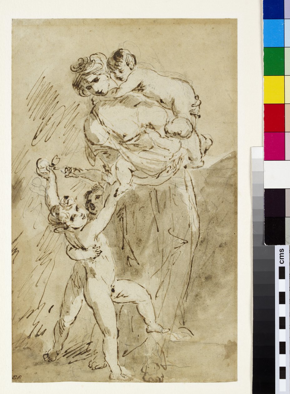 Studie av välgörenhet av Joshua Reynolds