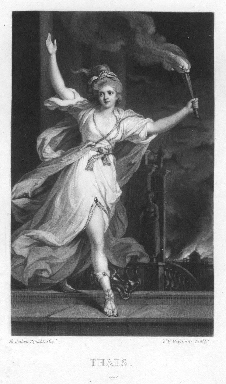 Thais, c1740-1790 av Joshua Reynolds