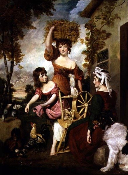 The Cottagers, The Machil Family (olja på duk) 1788 av Joshua Reynolds