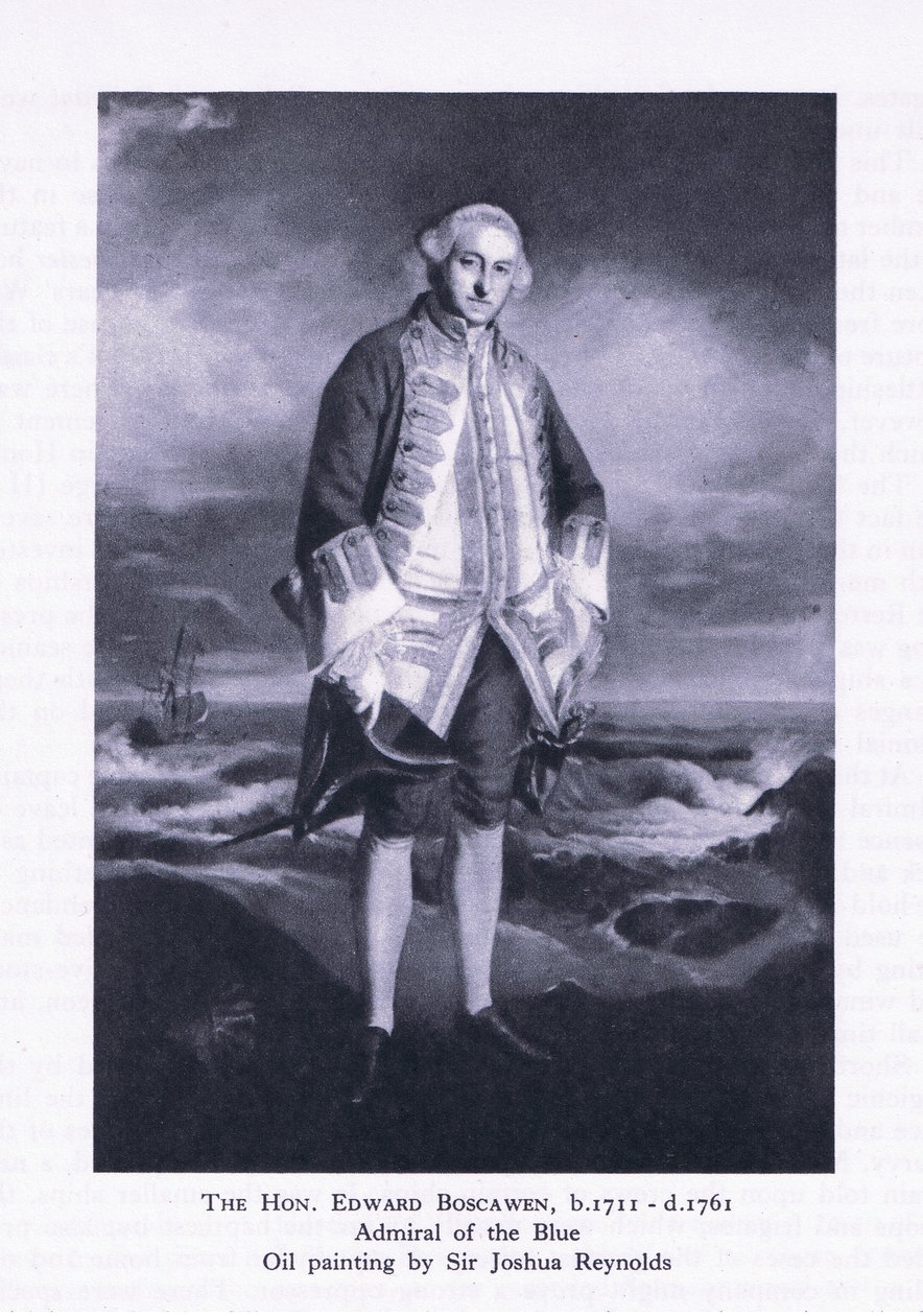 The Hon Edward Boscawen, från British Adventure publicerad av Collins, 1947 av Joshua Reynolds