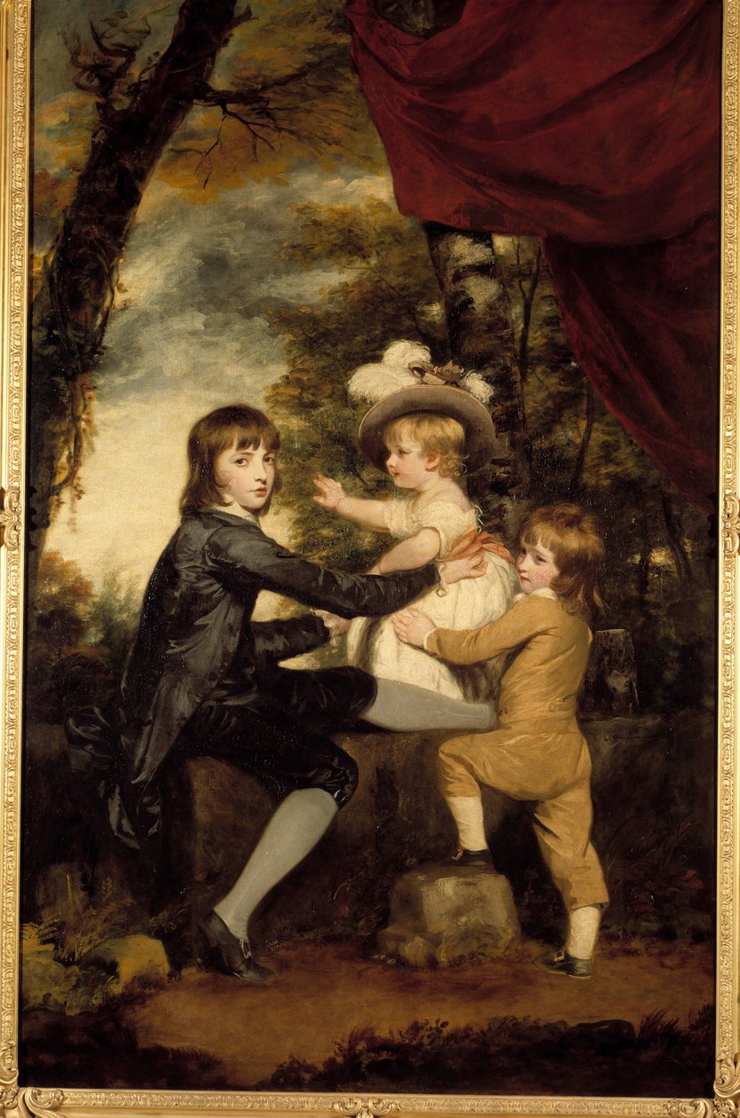 Lammbarnen. Målning av Joshua Reynolds (1723-1792). 1700-talet. Privat samling av Joshua Reynolds