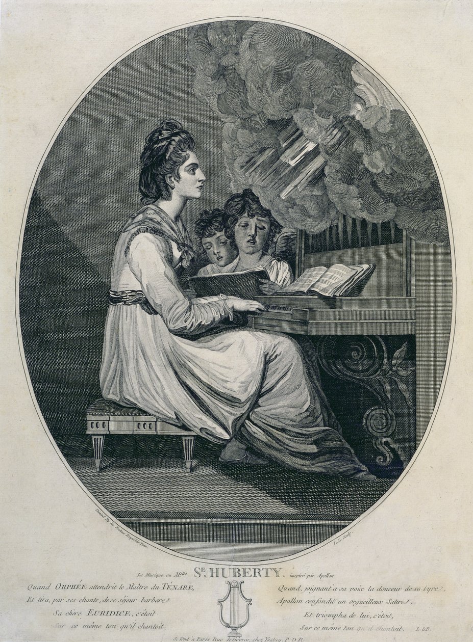 Musiken av Mademoiselle S. Huberty Inspirerad av Apollo av Joshua Reynolds