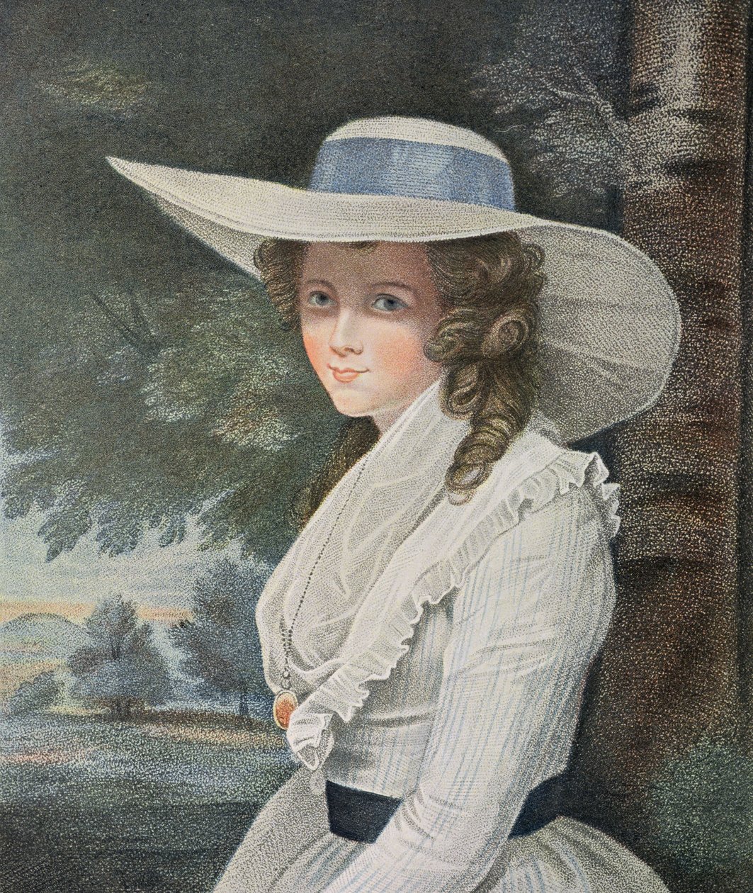 Den ärade grevinnan Spencer (död 1831), graverad av Francesco Bartolozzi (1727-1815), utgiven av E.M. Diemar, 1787 (stiplingstickning) (se även 13474). av Joshua Reynolds