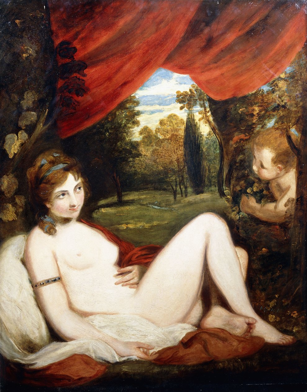 Venus och Amor, eller "The Wanton Bacchante", av Joshua Reynolds