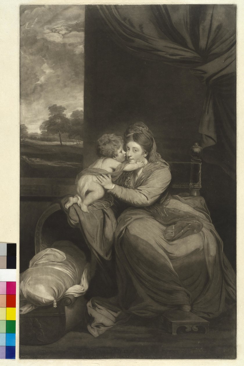 Viscountess Melbourne Elizabeth Lamb av Joshua Reynolds