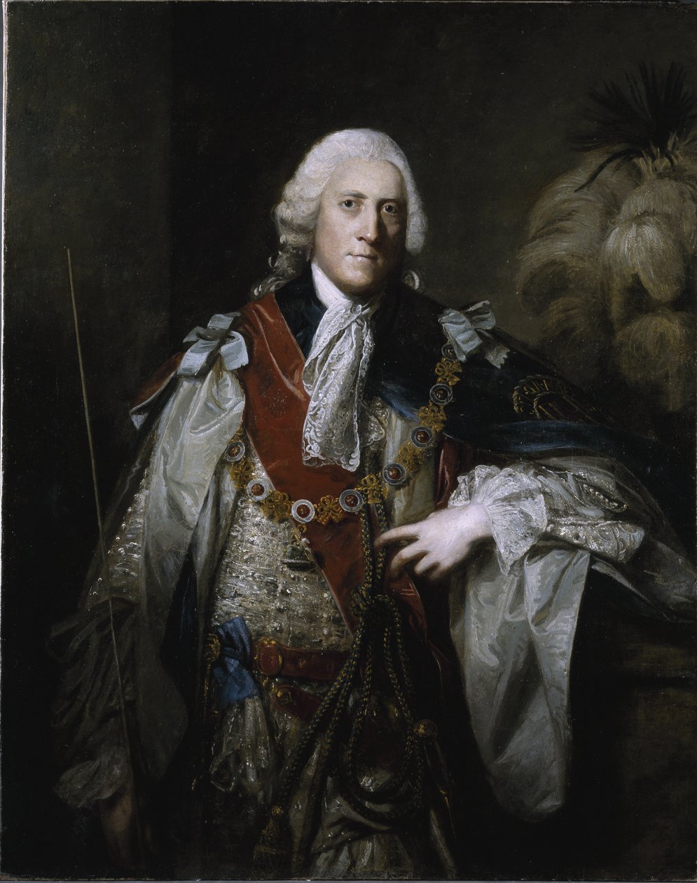 William Cavendish, 4:e hertigen av Devonshire (olja på duk) av Joshua Reynolds