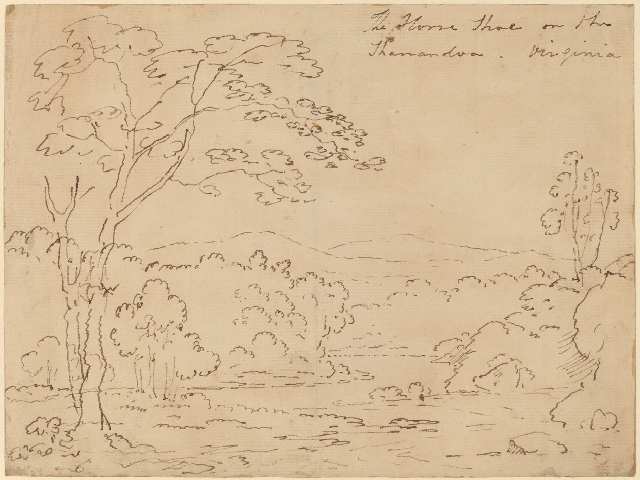 Hästskon på Shenandoah, Virginia av Joshua Shaw