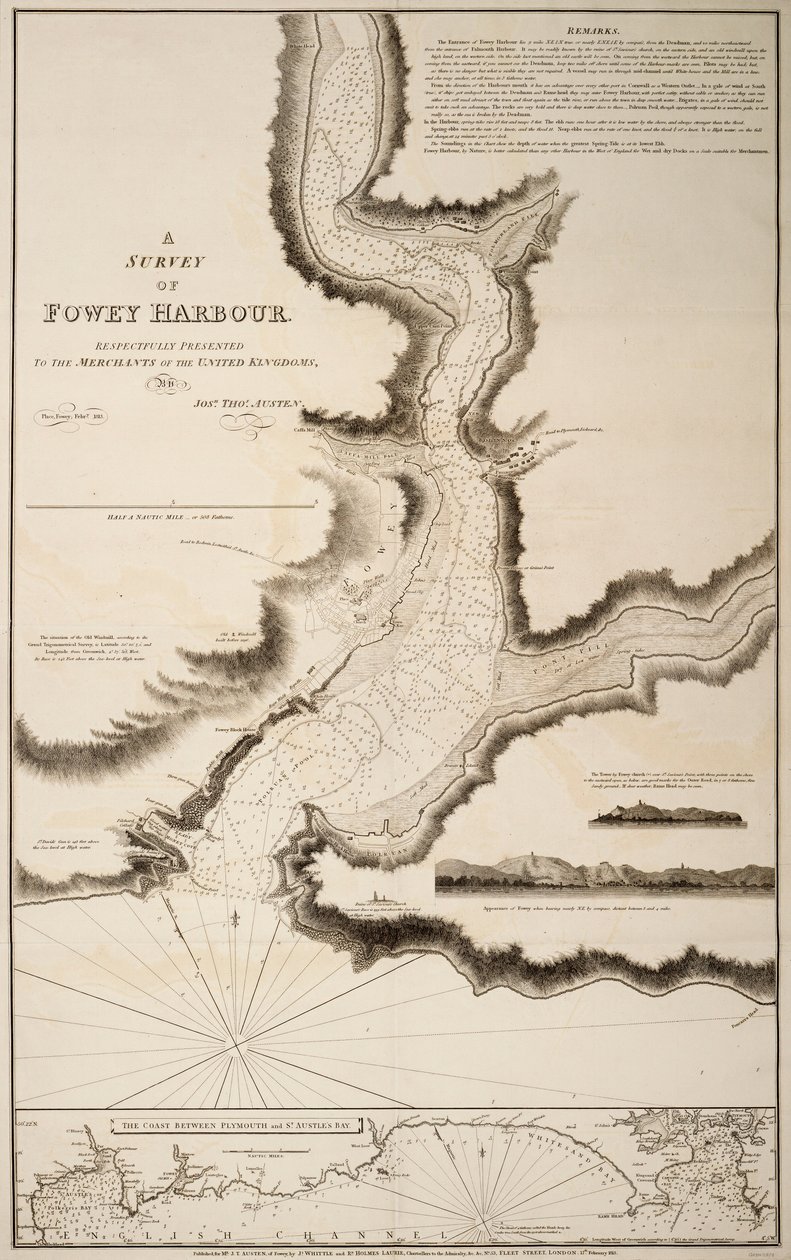 En undersökning av Foweys hamn av Joshua Thomas Austen
