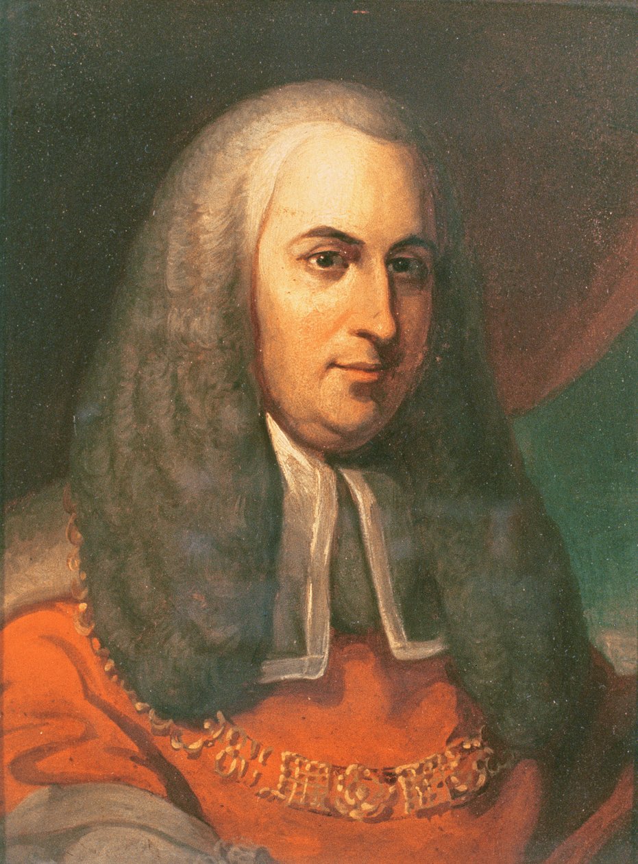 Charles Pratt (1714-94) Earl of Camden (olja på kvarnbräda) av Joshua after Reynolds