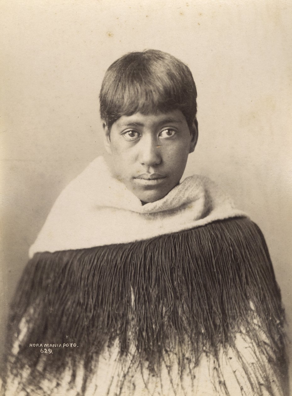 Hora Maniapoto, ca 1890 (albumenprint) av Josiah Martin