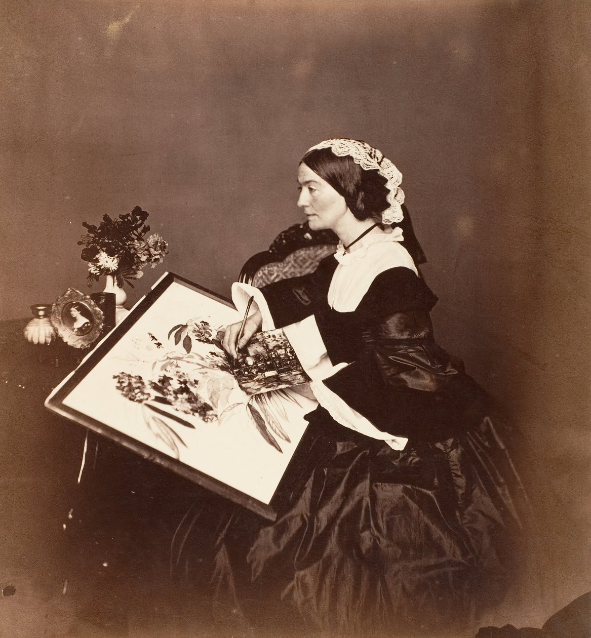 Grevinnan Canning, Calcutta, 1861. av Josiah Rowe