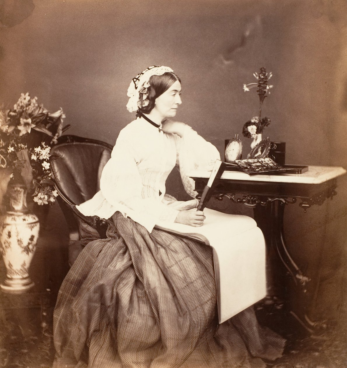 Grevinnan Canning, Calcutta, 1861. av Josiah Rowe