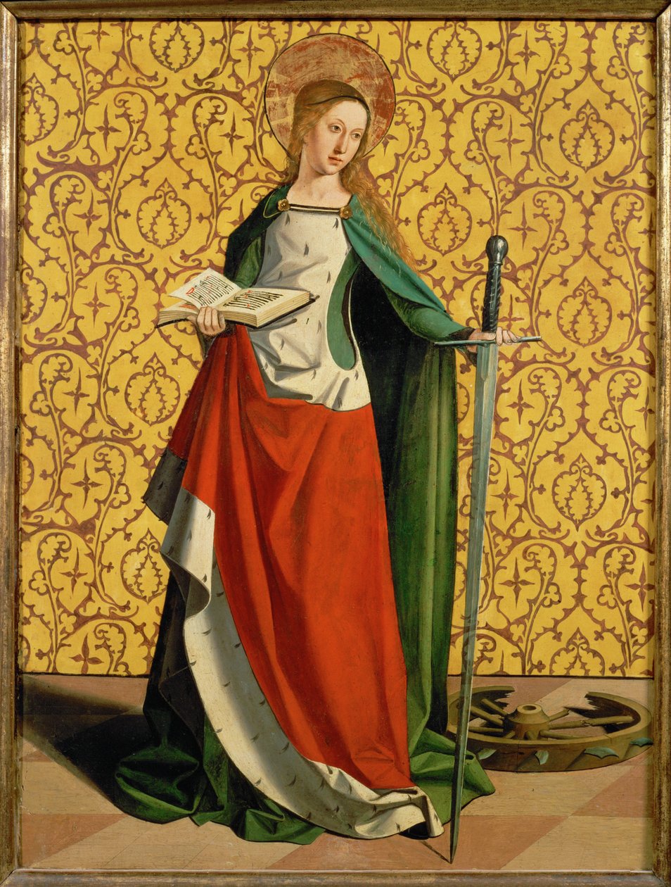 Sankta Katarina av Alexandria (målning på trä) av Josse (fl.1493-1508) Lieferinxe