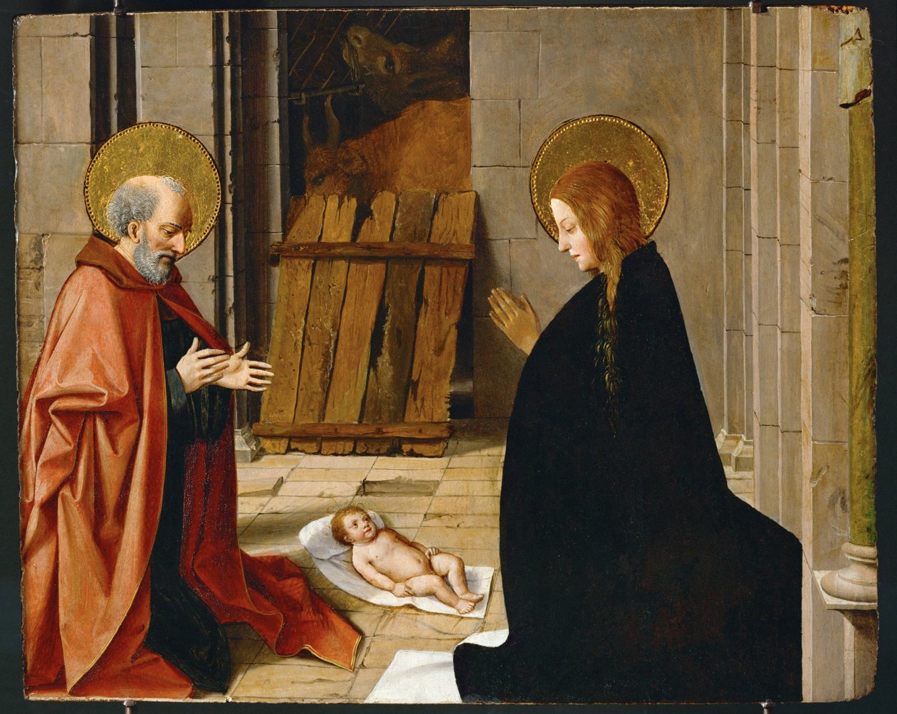 Födelsekyrkan, ca 1500 (målning på trä) av Josse (fl.1493-1508) Lieferinxe
