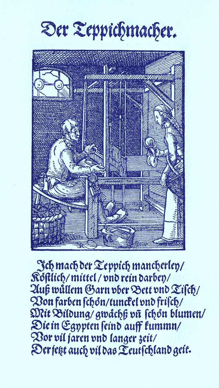Carpet maker av Jost Amman