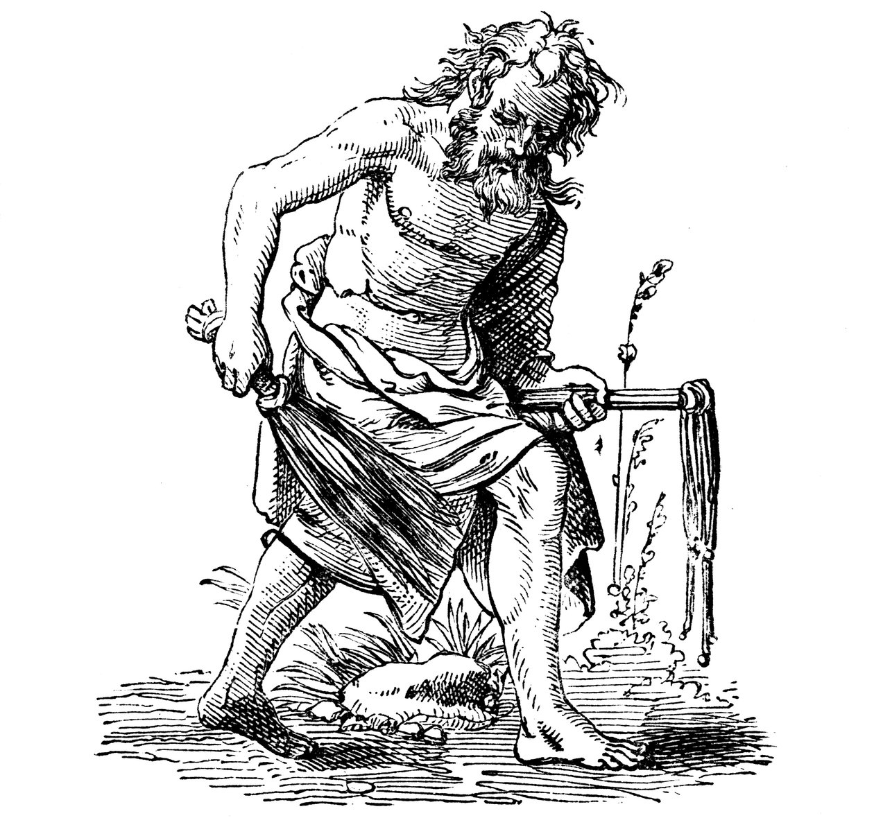 Flagellant, 1500-talet av Jost Amman