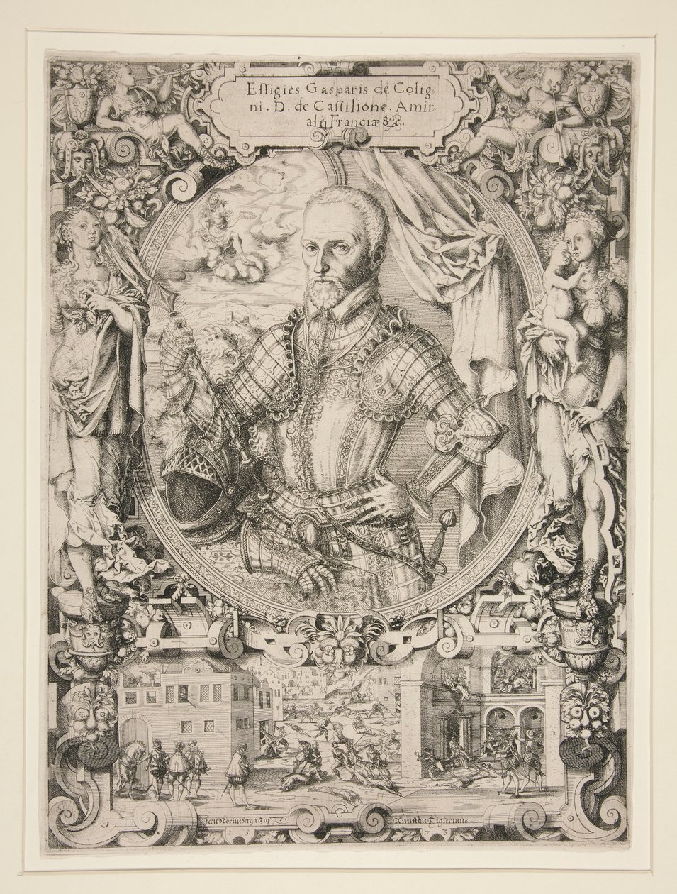Gaspard de Coligny, amiral av Frankrike av Jost Amman