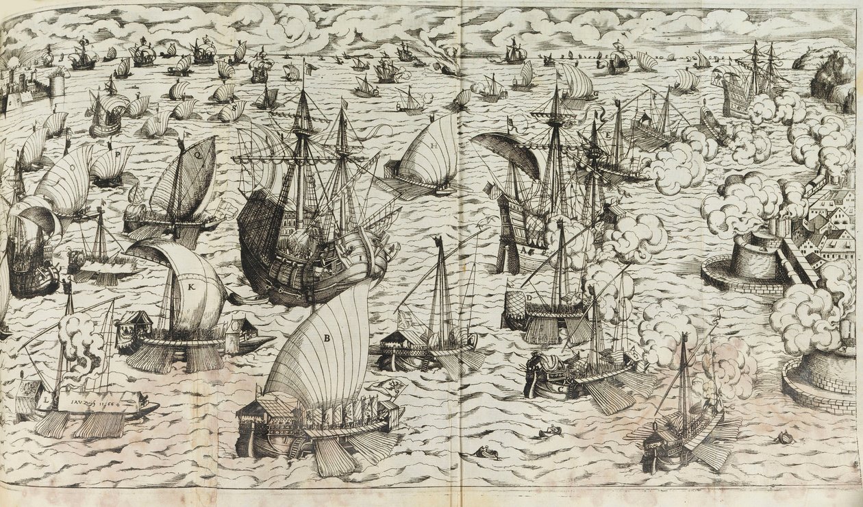 Illustration från krigsboken av Leonhard Fronsperger, 1571. av Jost Amman