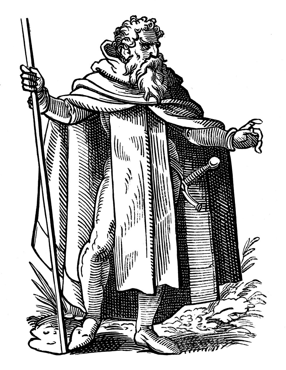 Riddare av Malta från Johannes orden av Jerusalem, 1500-talet av Jost Amman